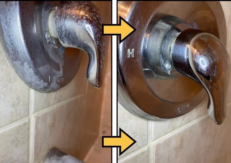 Shower-Faucet-Before-and-After-Cleaning